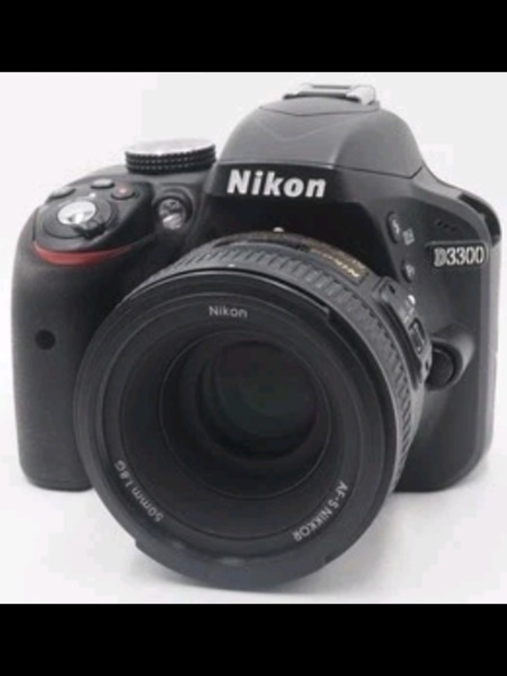 Nikon D3300 DSLR Camera in Black